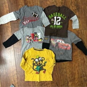 Kids Graphic Long Sleeve Shirt bundle 3T